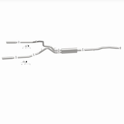 Street Series Cat-Back Performance Exhaust System <br>05-08 Dodge Dakota, 06-08 Mitsubishi Raider 3.7L, 4.7L