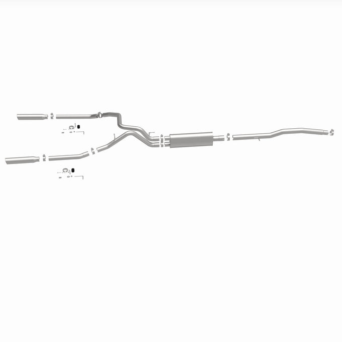 Street Series Cat-Back Performance Exhaust System <br>05-08 Dodge Dakota, 06-08 Mitsubishi Raider 3.7L, 4.7L