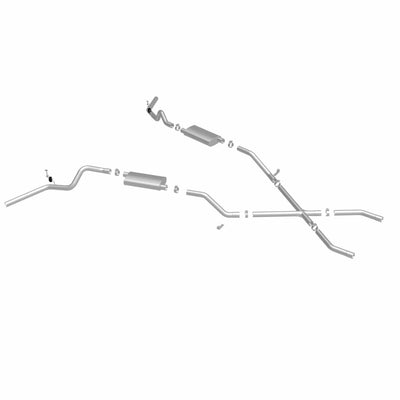 Street Series Crossmember-Back Performance Exhaust System <br>60-72 Chevy C10, C20 Pickup