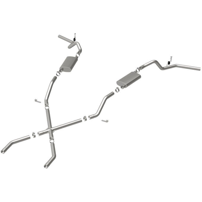Street Series Crossmember-Back Performance Exhaust System <br>60-72 Chevy C10, C20 Pickup