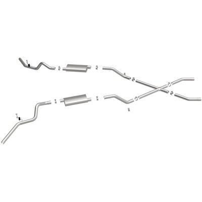 Street Series Crossmember-Back Performance Exhaust System <br>60-72 Chevy C10, C20 Pickup
