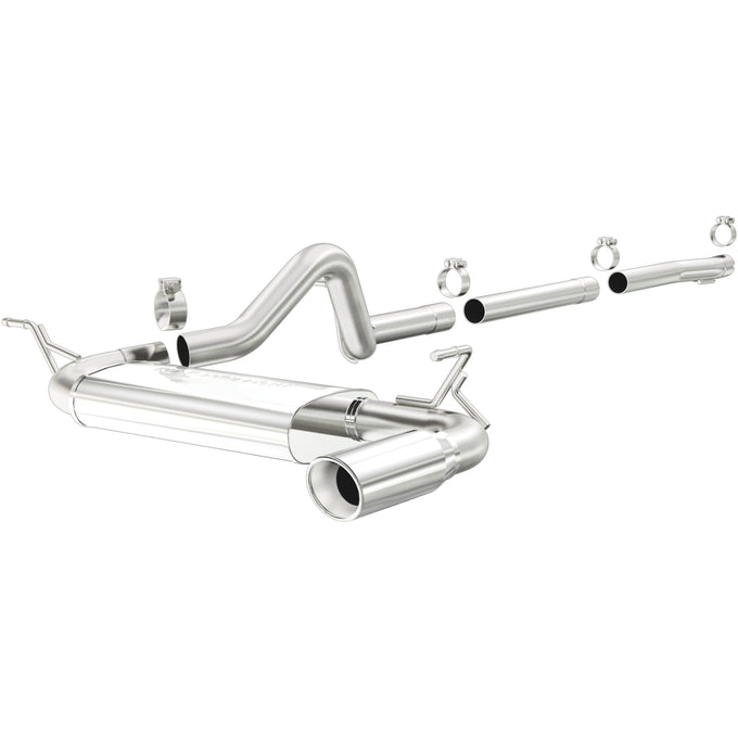 Series Cat-Back Performance Exhaust System <br>07-11 Jeep Wrangler 3.8L