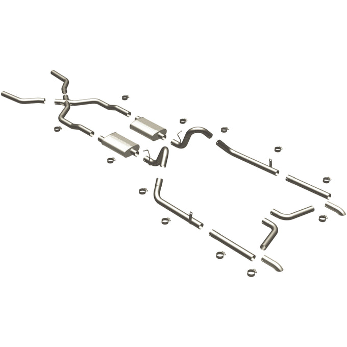 Street Series Crossmember-Back Performance Exhaust System <br>55-57 Chevy Bel Air 4.3L, 4.6L