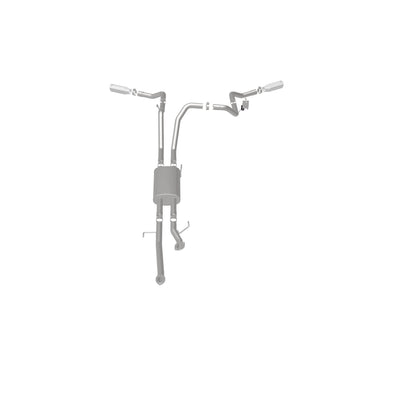 Street Series Cat-Back Performance Exhaust System <br>09-21 Toyota Tundra 4.6L, 4.7L, 5.7L