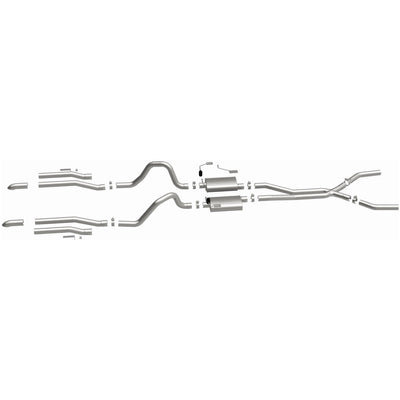 Street Series Crossmember-Back Performance Exhaust System <br>75-79 Chrysler Cordoba, 63-64 Dodge 330 Polara