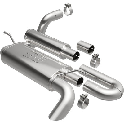 Overland Series Axle-Back Performance Exhaust System <br>18-24 Jeep Wrangler 2.0L, 3.6L