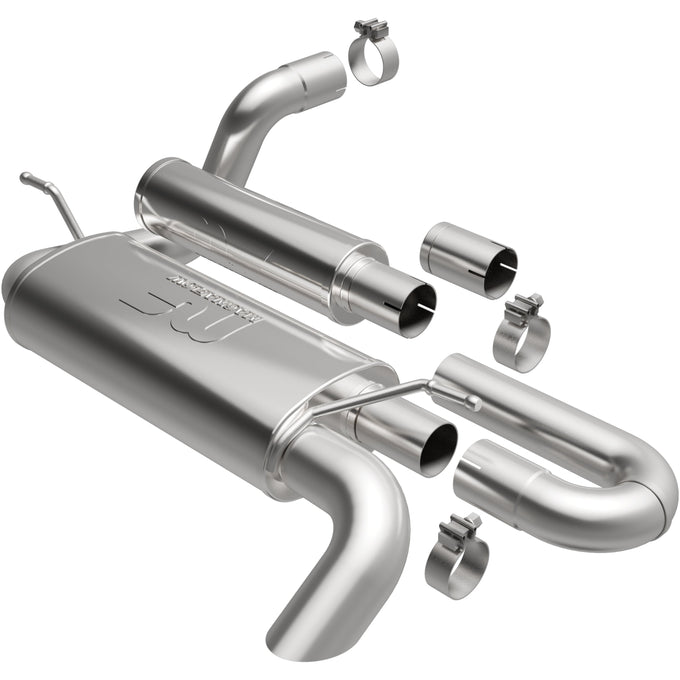 Overland Series Axle-Back Performance Exhaust System <br>18-24 Jeep Wrangler 2.0L, 3.6L