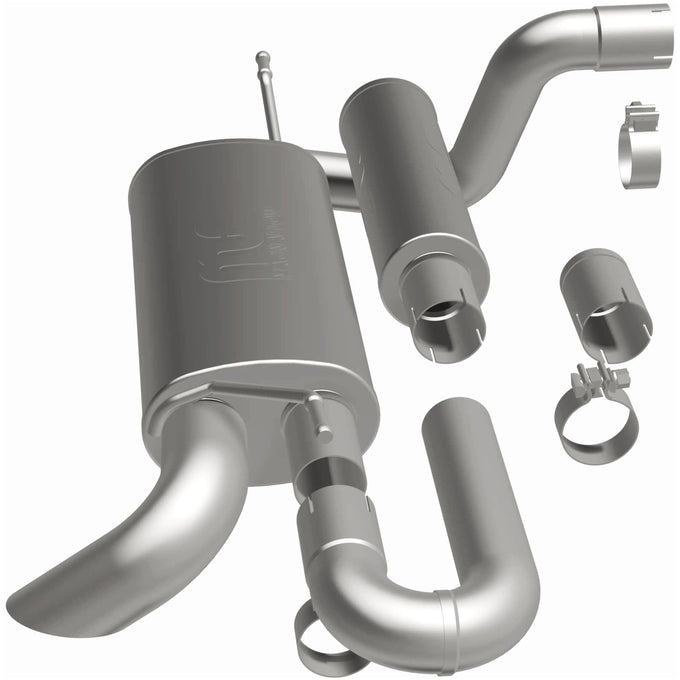 Overland Series Axle-Back Performance Exhaust System <br>18-24 Jeep Wrangler 2.0L, 3.6L