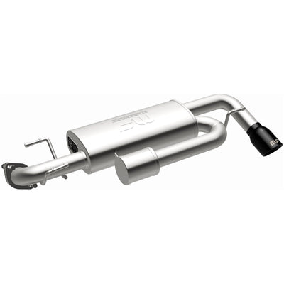 Overland Series Black Chrome Axle-Back Exhaust System <br> 18-23 Subaru Crosstrek