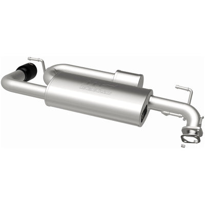 Overland Series Black Chrome Axle-Back Exhaust System <br> 18-23 Subaru Crosstrek