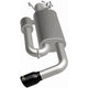 Overland Series Black Chrome Axle-Back Exhaust System <br> 18-23 Subaru Crosstrek