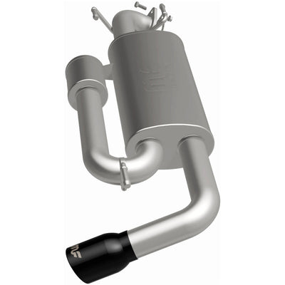 Overland Series Black Chrome Axle-Back Exhaust System <br> 18-23 Subaru Crosstrek