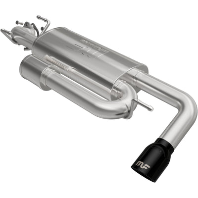 Overland Series Black Chrome Axle-Back Exhaust System <br> 18-23 Subaru Crosstrek