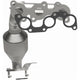 HM Grade Federal / EPA Compliant Manifold Catalytic Converter <br>04-06 RX330, 06-08 RX400h, 04-07 Highlander, 04-06 Sienna