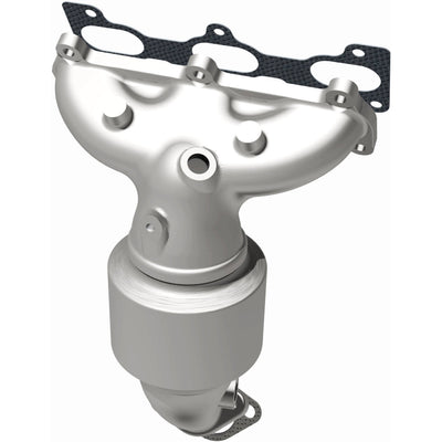 OEM Grade Federal / EPA Compliant Manifold Catalytic Converter <br>05-09 Kia Sportage, Hyundai Tucson 2.7L