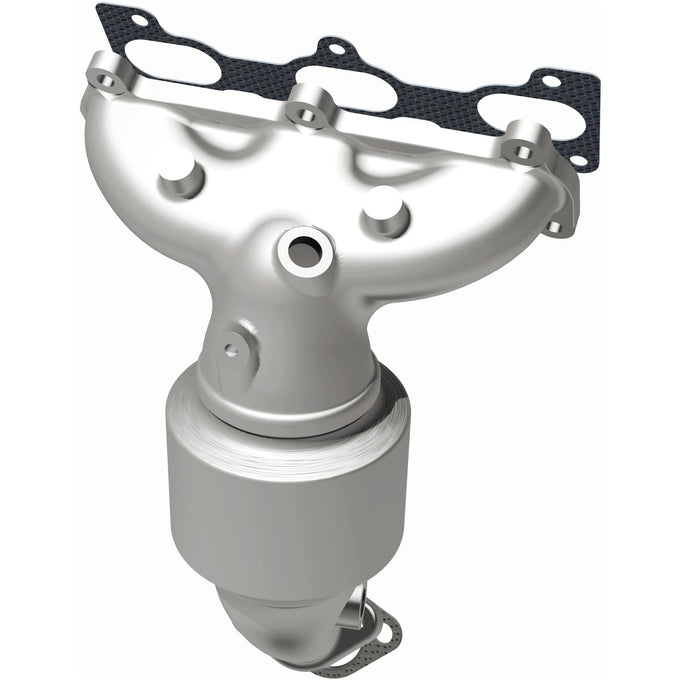OEM Grade Federal / EPA Compliant Manifold Catalytic Converter <br>05-09 Kia Sportage, Hyundai Tucson 2.7L