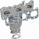 OEM Grade Federal / EPA Compliant Manifold Catalytic Converter <br>11-13 Kia Sorento, 10-12 Hyundai Santa Fe 3.5
