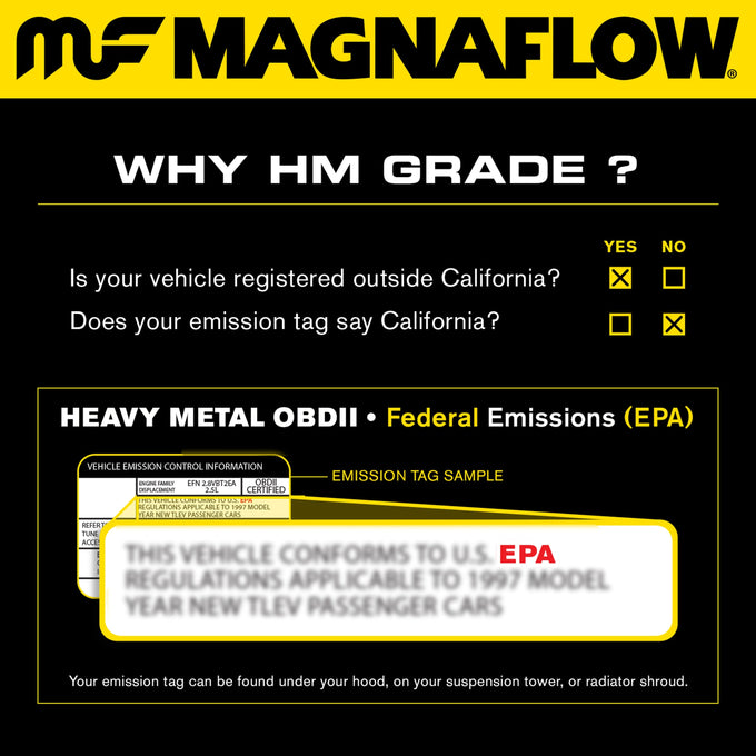 HM Grade Federal / EPA Compliant Direct-Fit Catalytic Converter <br>99-01 Ford Explorer, Mercury Mountaineer