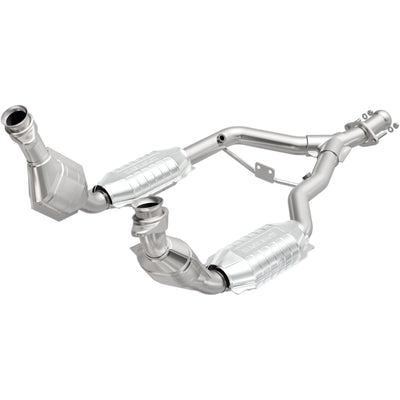 HM Grade Federal / EPA Compliant Direct-Fit Catalytic Converter <br>96-98 Ford Mustang 3.8L