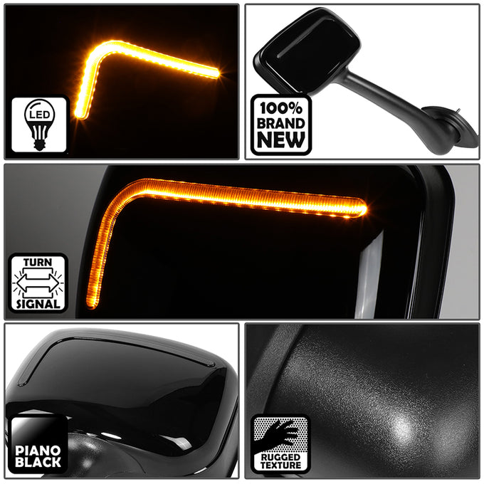 Performance Series Side Hood Mirrors <br>08-17 Freightliner Cascadia