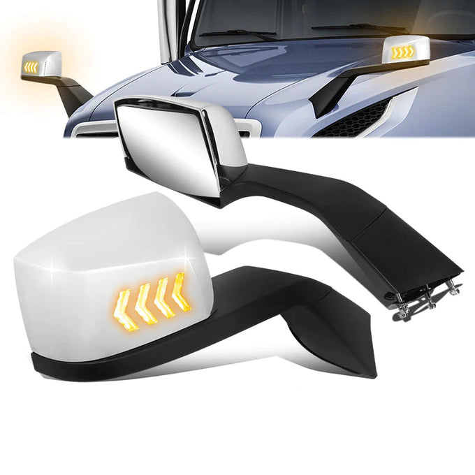 Performance Series Side Hood Mirrors (Chrome) <br>18-21 Volvo VNL 300, 400, 740, 760, 860