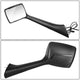 Sequential Check Mark Style Signal Side Hood Mirrors <br>22-25 Peterbilt 579