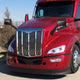 Sequential Check Mark Style Signal Side Hood Mirrors <br>22-25 Peterbilt 579