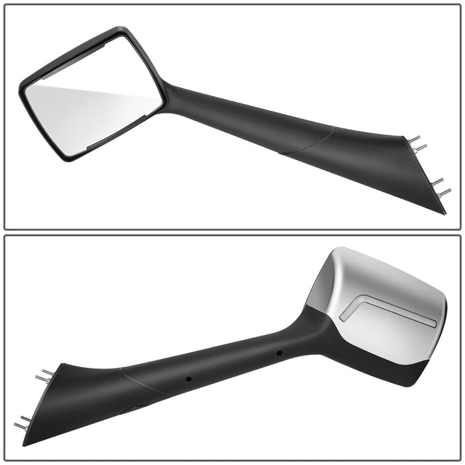 Sequential Check Mark Signal Side View Hood Mirrors <br>22-25 Peterbilt 579