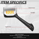 Sequential Chevron Arrow Signal Side View Hood Mirrors <br>22-25 Peterbilt 579