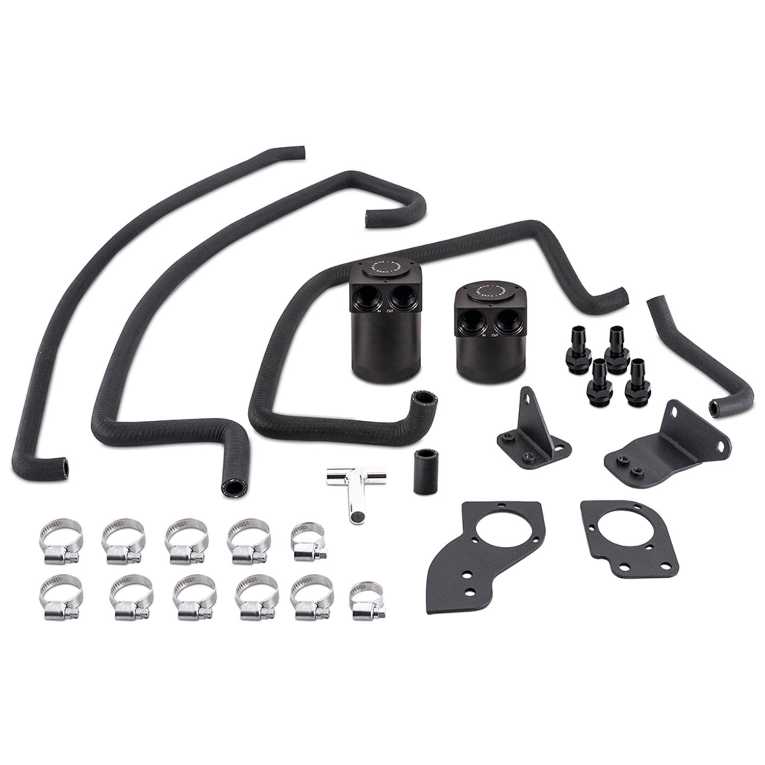 PCV Baffled Oil Catch Can Kit <br> 07-08 INFINITI G35 EX35 FX35 Nissan 350Z