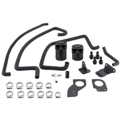 PCV Baffled Oil Catch Can Kit <br> 07-08 INFINITI G35 EX35 FX35 Nissan 350Z