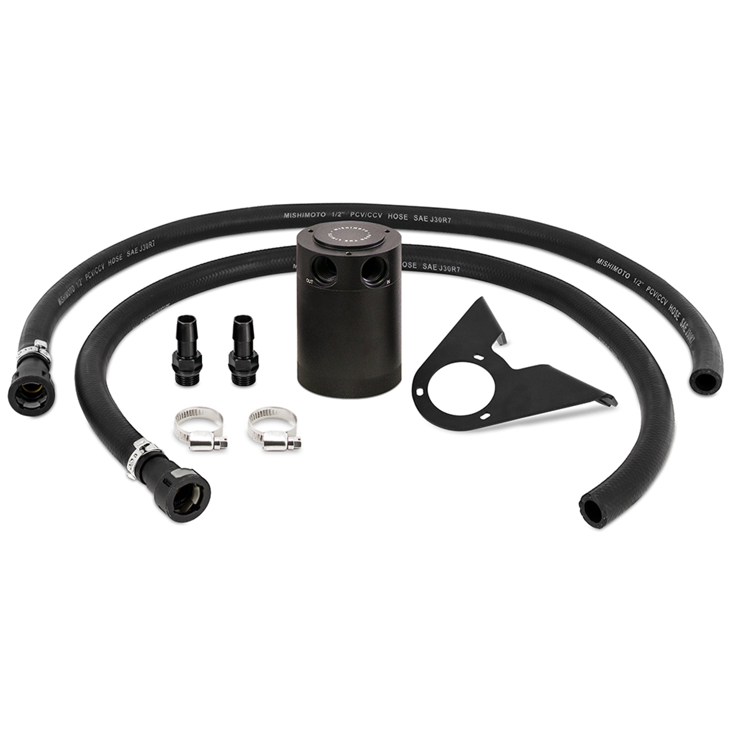 PCV Baffled Oil Catch Can Kit <br> 21-24 Ford Bronco 2.3L