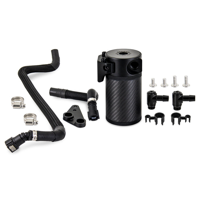 PCV Baffled Carbon Fiber Oil Catch Can Kit <br> 20-25 Chevy Corvette