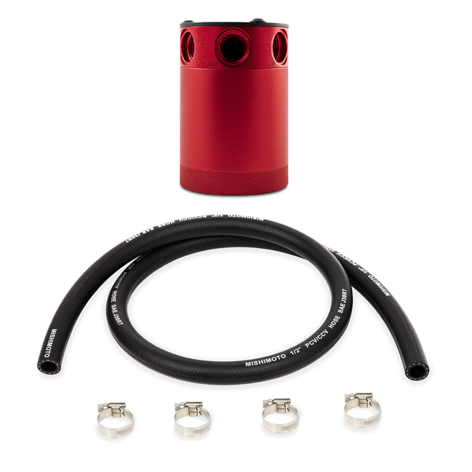 3-Port Compact Baffled Oil Catch Can <br> Thread Size: 3/8 NPT
