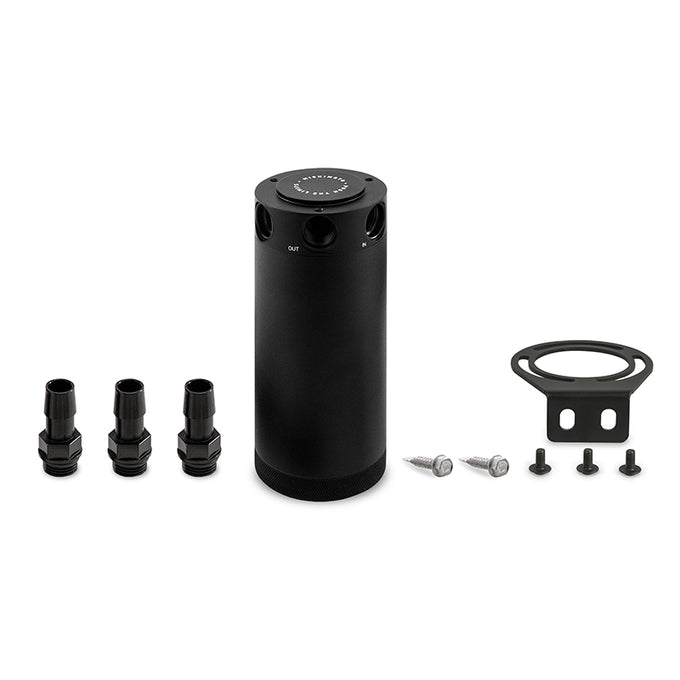 3-Port Compact Baffled Oil Catch Can <br> Universal Fit