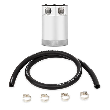 2-Port Compact Baffled Oil Catch Can <br> Thread Size: 3/8 NPT