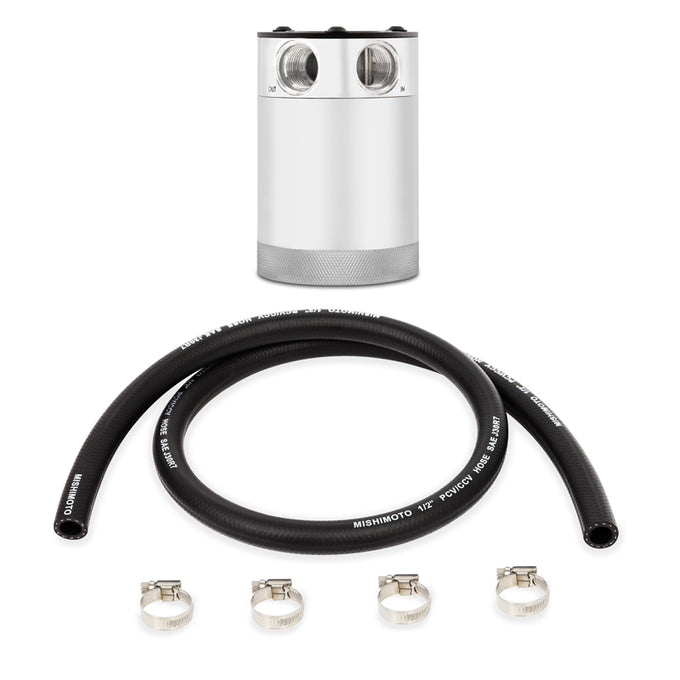 2-Port Compact Baffled Oil Catch Can <br> Thread Size: 3/8 NPT