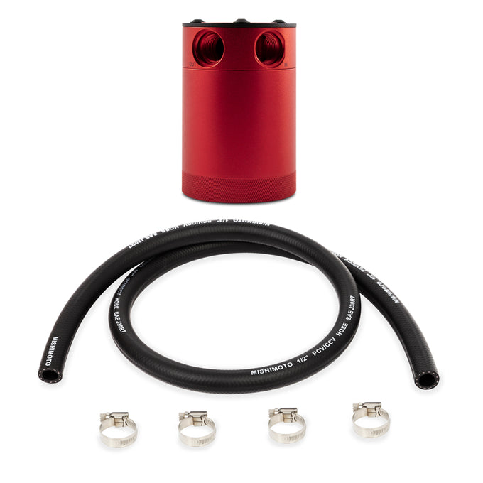 2-Port Compact Baffled Oil Catch Can <br> Thread Size: 3/8 NPT