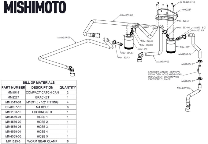 Baffled Oil Catch Can Kit <br> 18-20 Ford F-150