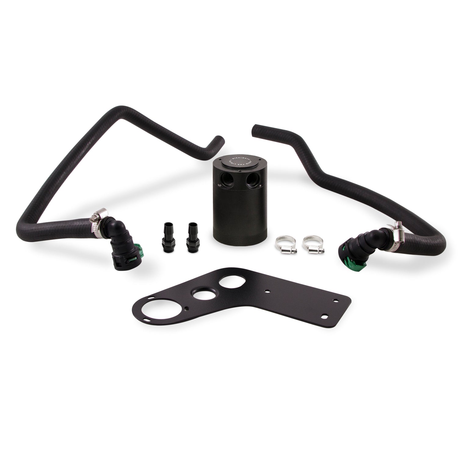 Performance PCV Baffled Oil Catch Can Kit <br> 15-17 Ford Mustang