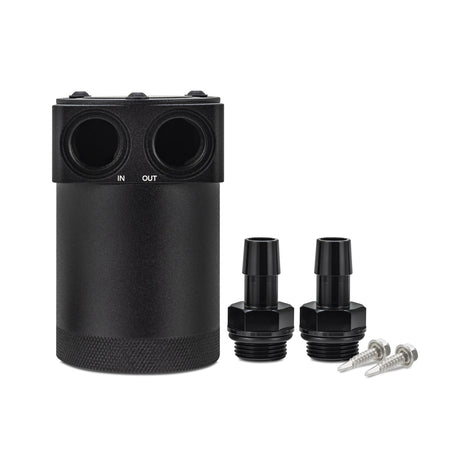 Parallel Port Universal Baffled Oil Catch Can <br> Thread Size: 3/8-18 NPT