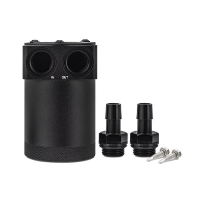 Parallel Port Universal Baffled Oil Catch Can <br> Thread Size: 3/8-18 NPT