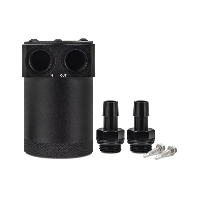 Parallel Port Universal Baffled Oil Catch Can <br> Thread Size: 3/8-18 NPT