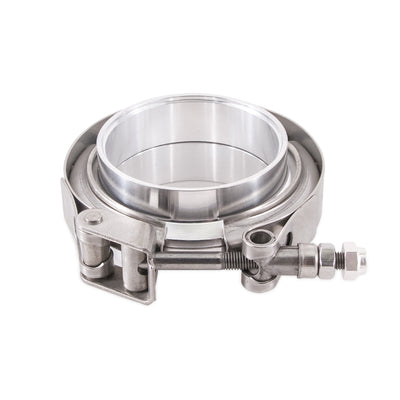 Aluminum V-Band Clamp w/Flanges <br> Universal Fit