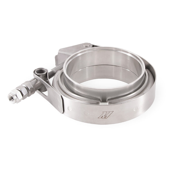 Aluminum V-Band Clamp w/Flanges <br> Universal Fit