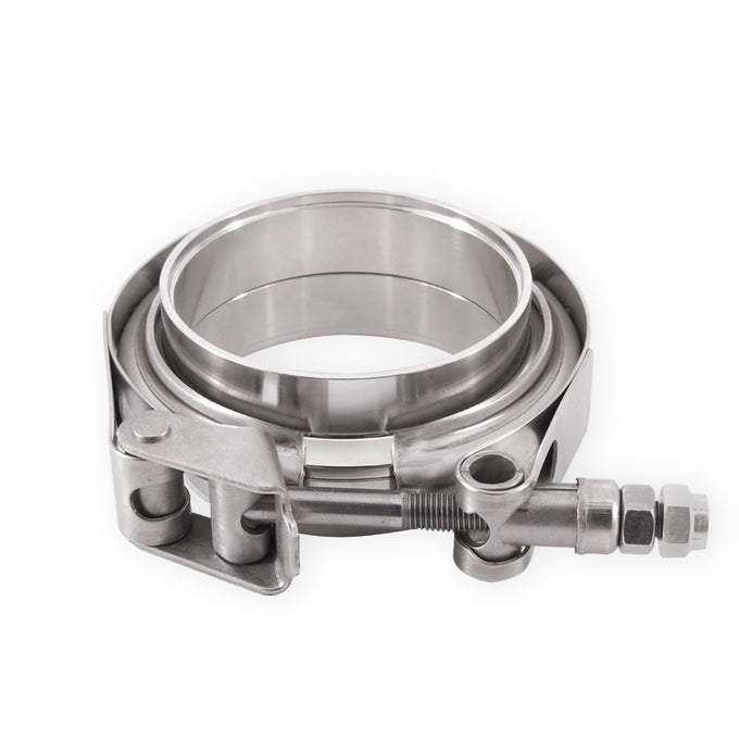 Stainless-Steel V-Band Clamp w/Flanges <br> Universal Fit