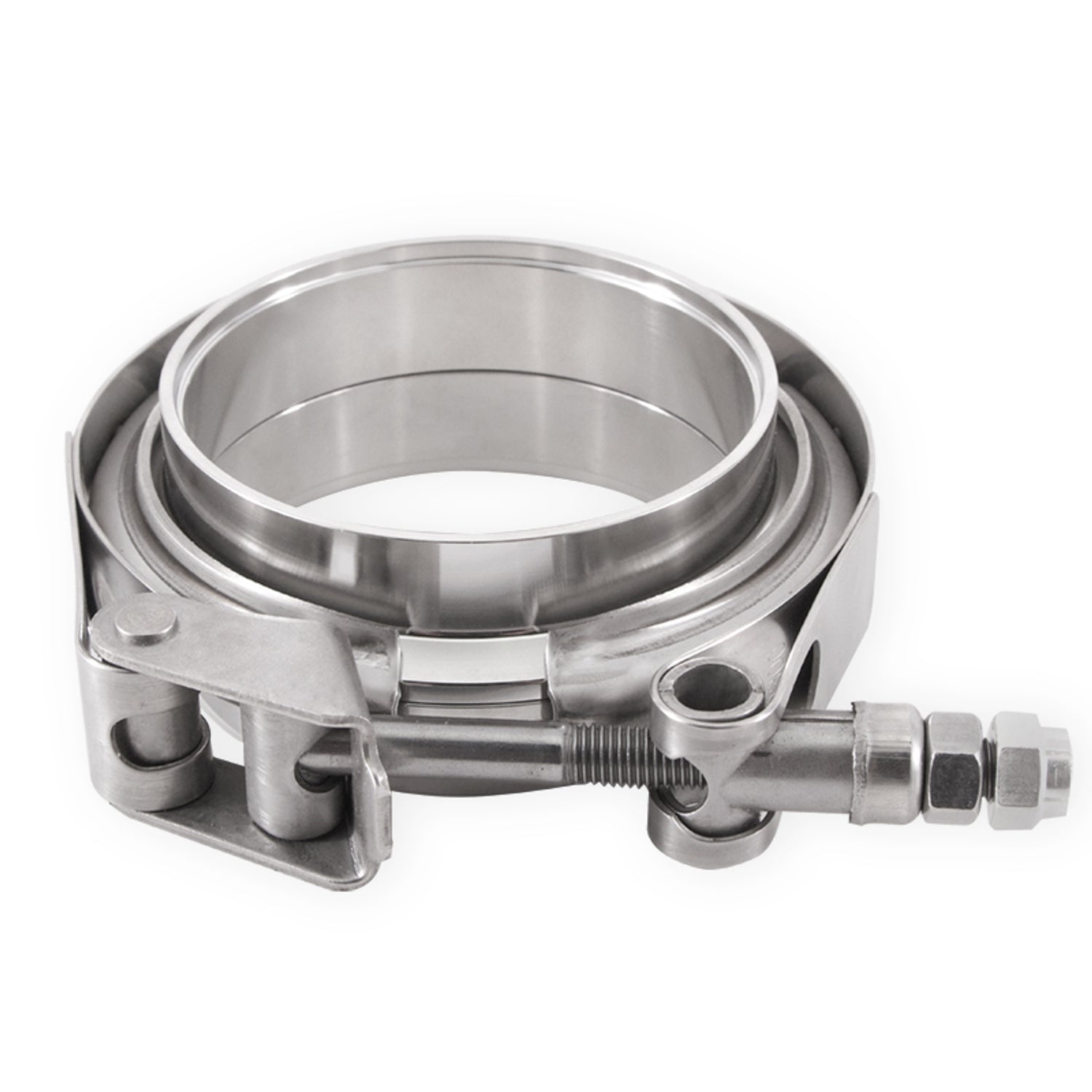 Stainless-Steel V-Band Clamp w/Flanges <br> Universal Fit