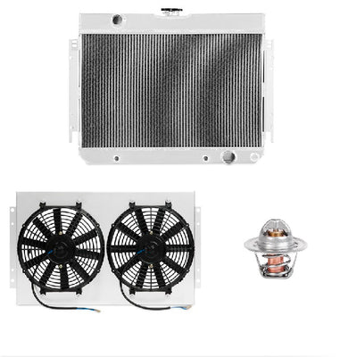 Cooling Package w/ Aluminum Radiator <br> 66-68 Chevy Chevelle Bel Air Biscayne Impala