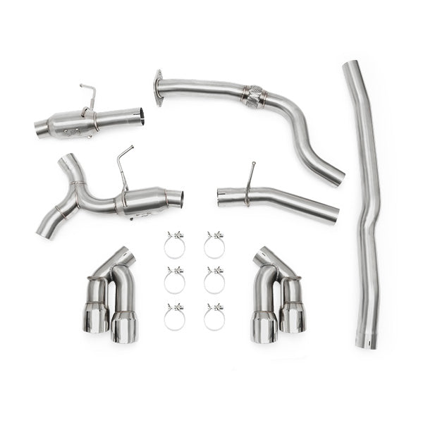Quad Tip Pro Cat-Back Exhaust <br> 16-23 Chevy Camaro 2.0L