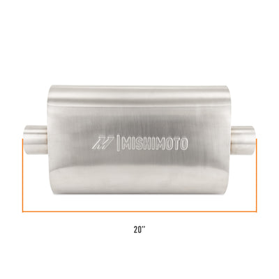 2.5 in Stainless-Steel Exhaust Muffler <br> 20 L X 9.6 W X 4.7 in H
